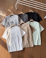 全新CK Jeans春夏男女情侶休閒刺繡純棉圓領短袖T恤Calvin Klein Tee Ck tee ck T-shirt Calvin Klein 短袖T恤