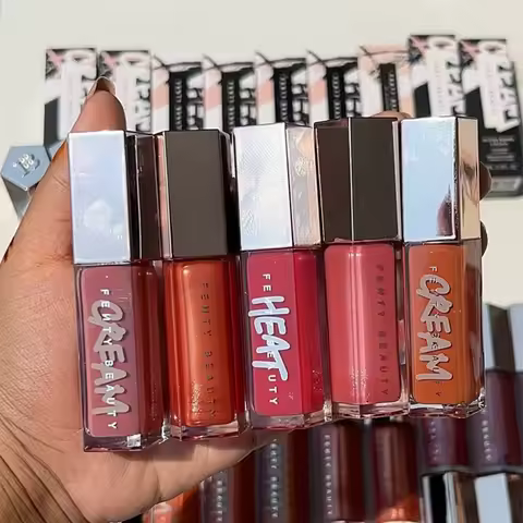 Fenty Beauty Lip Gloss Multicolor Moisten Shine Glitter Lip Plumper Makeup Beginner Liquid Lipstick 