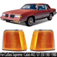 1 set Amber Lens Marker Lights For Cutlass Supreme / Calais 442 / GT-350 1987-1988 615343119120, 615