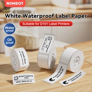 NIIMBOT D101 Solid Thermal Paper Roll Waterproof Sticker - White