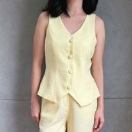 Sissae - Chic Bahama Top Yellow Women's Top