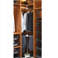 🔥READY STOCK MALAYSIA BRAND🔥WARDROBE CORNER TROUSER RACK 360°DEGREE ROTATING CLOTHES HANGER CLOAKROO