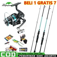 Buy 1 get 7 free CX 3000-4000 casting & spinning size 165 180 cm carbon hollow Fishing Rod Portable 