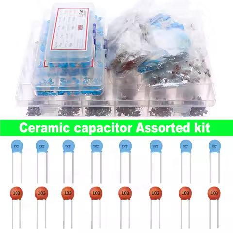 50V 1KV 2KV 3KV High Voltage Ceramic Capacitor Assorted Kit Samples Diy Kit 10pF 22pF 47pF 100pF 470