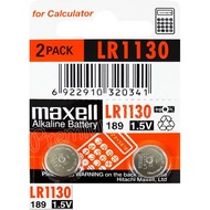 MAXELL 189 Alkaline Battery LR1130 LR 1130 LR-1130 Original batteries for clock toy calculator