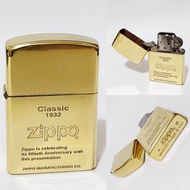 Gratis Ongkir ! Korek Api Vintage Korek Api Zippo Classic Original Made In USA Gold Denting 2x - Ran