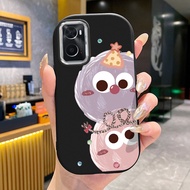 Case For OPPO A36 A76 A96 Round And Fat Small Fluffy Silicone Phone