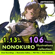 🔥 Digital Illustration Art - NONOKURO 🔥 Anime Figure | CG Art Digital Drawing Book | Smart Drawing T