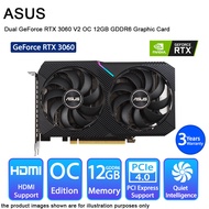 ASUS Dual GeForce RTX 3060 V2 OC Edition 12GB GDDR6 Gaming Graphics Card HDMI DP DUAL-RTX3060-O12G-V