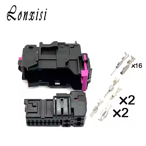 1 Set 20 Pin 8E0972702 8E0972701 Car Front Door L/R Connector Male Female Plug For Audi A4 A6L A3 A8