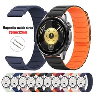18mm 20mm 22mm Silicone Strap For Huawei Watch GT5/GT6 Pro 46mm 42mm 41mm Magnetic buckle Sport Brac