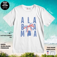 ALABAMA 21 SOUVENIR T-SHIRT WITH HANG PREMIUMTAG MADE IN 30S COTTON PREMIUM SOUVENIR GIFT