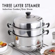 Steamer 3 Layer Siomai Steamer Stainless Steel Cooking Pot Kitchenware