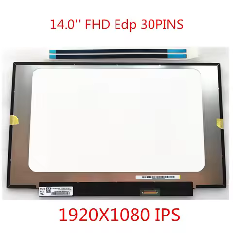 140" IPS 30pins For HP Elitebook 840 G5, g6 745 G5, 745 G6, LCD Screen Display Panel L21943-001 L143