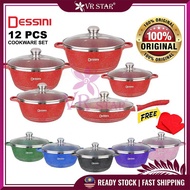 VRstar DESSINI ITALY Cookware Non Stick Granite Aluminium Kitchenware Cooker Pot Frying Pan Periuk W