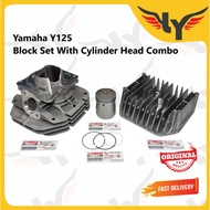 Yamaha Y125 Y125ZR Cylinder Block Combo Set - 5BU-WE13E-00 / 5BU-E111-00 (100% Original)