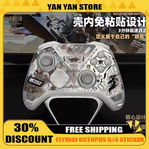 For Flydigi Apex 5/4 Handle Shell Quick Install Stickers Monster Hunter Monster Hunter Theme Modifie