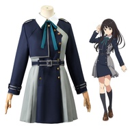 Nishikigi Chisato คอสเพลย์วิกผมเครื่องแต่งกาย Inoue Takina คอสเพลย์อะนิเมะ Lycoris หดตัวเครื่องแต่งก