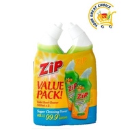Zip Toilet Bowl Cleaner Lemon 2pcs 500ml