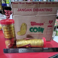 PER 1 BOX 8 X 40 = 320pcs CHOCOLATE COIN /SIMON COIN