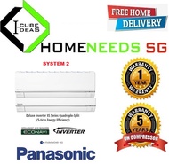 Panasonic System 2 CS-MXS9UBZ + CS-MXS12UBZ  CU-2XS20UKZ  5 Ticks Multi-Split Aircon