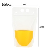 100pcs Standing Pouch Minuman 500ml Pouch Standing Minuman Serbaguna Kemasan Standing Pouch