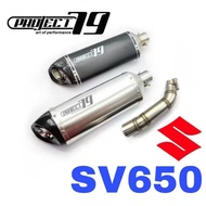 Project79 Exhaust Suzuki SV650 Slip On Link Piping Stainless Steel Motor QPM06SV/BK/CB Ekzos SV 650