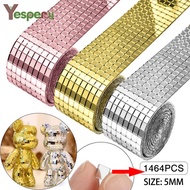 YESPERY 1M 3D Self-Adhesive Glass Mirror Wall Sticker Waterproof DIY Mosaic Tiles Handmade Crafts Disco Ball Home Party Decoration