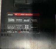 二手微星MSI GE70  17.3吋 CPU:I5-4210H筆電(可以開機到BIOS狀況如圖當銷帳零件品