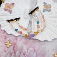 願滿系列 粉晶+橙月光+薰衣草紫晶apple watch錶帶