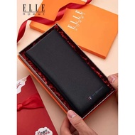 France ELLE HOMME Men's Wallet Genuine Leather Long Wallet for Boyfriend Husband Practical Gift Long