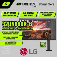 LG 32UN880K-B 32-Inch UltraFine 4K UHD IPS Display Monitor with Ergo Stand
