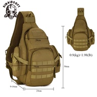 SINAIRSOFT 20-35L Outdoor Travel Single Backpack MOLLE Tactical 14 inch Laptop Waterproof Backpack