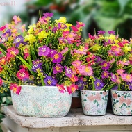 QQMALL Fake Greenery Shrubs Plants, Creative UV Resistant Artificial Flowers, Faux Plants Plastic Fake Fake Flowers Living Room