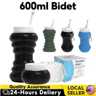 Portable Bidet Spray , Travel-Collapsible for Personal Hygiene Cleaning 600ml Folded Travel Shattaf 