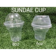 Sundae Cup 8oz, 6oz Sold by 100pcs Ice Cream Cup
