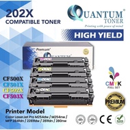 QUANTUM FULLSET 202X CF500X CF501X CF502X CF503X Compatible Color Cartridge for HP M254dw M254nw MFP