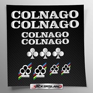 Sticker Set Compatible with Frame Colnago MTB Mountain Bike and Helmet | Sticker Stickers with Logos