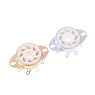 # thehear # 1Pc 8Pin GZC8-Y-6 Octal Tube Soet Ceramic Valve Base Ja For KT88/6550/EL34/6P6P/6V6/6N8P