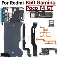 SIM Card USB Charging Port Board Loudspeaker For Xiaomi Redmi K50 Gaming Poco F4 GT Flashlight Volum