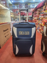Sonya Cabin Luggage Luggage Trolley Bag / Bag Bagasi Cabin & Travel – Soft Shell Lightweight Double 