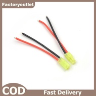 FCMY 1pair Mini Tamiya Connector Male & Female 2pin Battery wire 16AWG FAC