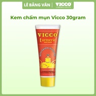 Vicco Acne Spot Cream 30gram Reduces Dark Spots with Turmeric and Sandalwood Extract Improves Pigmen