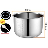 5L Electric pressure cooker liner inner bowls multicooker bowl stainless steel tank for cooking soup porridge