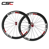 CSC Only 1520g 25mm width U Shape Ceramic Bearing hub 50mm clincher carbon road bicycle wheels sapim