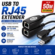 USB EXTENDER cable Extension To Rj45 50m USB 2.0 Male To Female CAT6 CAT5E RJ45 LAN Ethernet Network