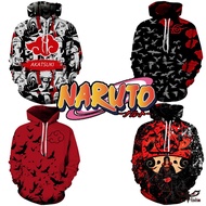 【DIYFashion】Anime Naruto Hoodies Sasuke Akatsuki Uzumaki Kids Custom 3d Printing Cosplay Jacket Casual Man Women Plus Coat