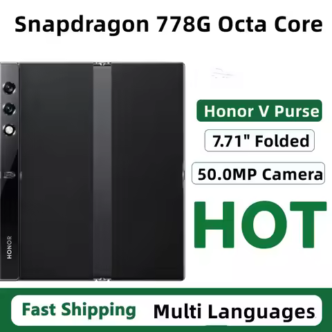 Original Honor V Purse Mobile Phone Snapdragon 778G 7.71" Folded Screen OLED 50.0MP Camera 35W Charg
