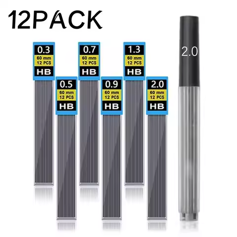 0.3 0.5 0.7 0.9 1.3 2.0mm Mechanical Pencil Lead HB Refill Leads for Press Automatic Pencil Painting