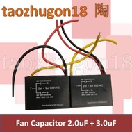 Ceiling Fan Motor Running Starting Capacitor Kapasitor 2uF + 3uF 300VAC